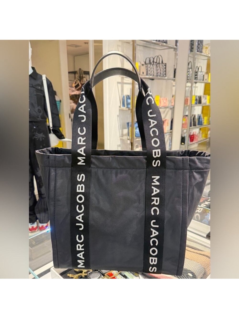 Marc Jacobs Black Logo Strap Tote. NWOT
